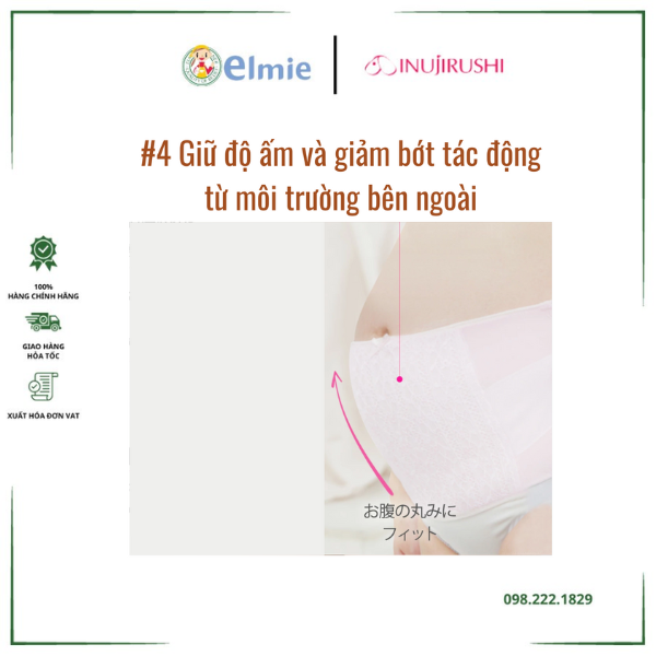 Đai thắt lưng hỗ trợ bà bầu Inujirushi Nhật Bản HB8102A