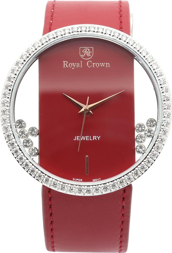 Đồng Hồ Nữ Dây Da Royal Crown 6110ST-R (36mm) - Đỏ