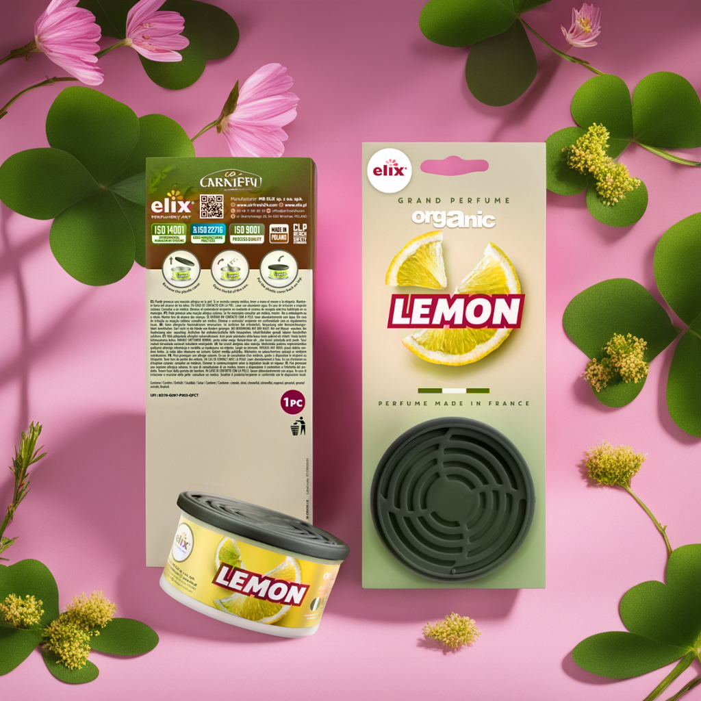 Sáp Thơm để Taplo Ô tô Elix - Hương Lemon (Chanh)