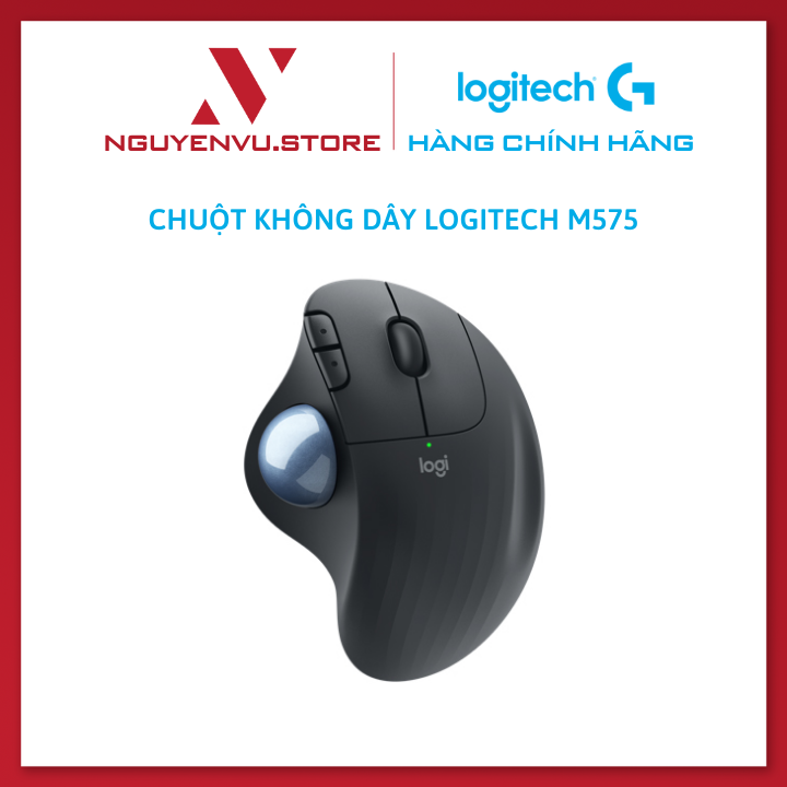 Chuột Không Dây M575 Dùng Cho Văn Phòng, Thiết Kế - M575 2.4G Wireless Trackball Mouse Ergonomic Office Drawing Mice Laptop Computer Ergonomic Mice Silent