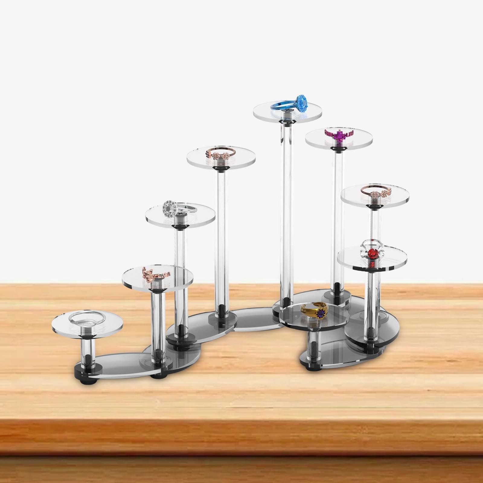 Acrylic Cupcake Display Stand Round Decorative for Birthday Party Decor