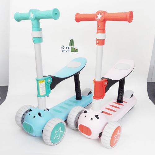 Xe scooter con heo , scooter heo , xe trượt scooter 3 bánh hình con heo cực dễ thương