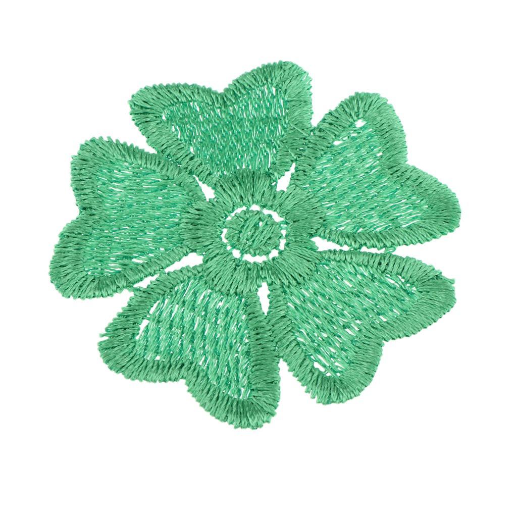 5Pcs Embroidery Flower Sew On Patch Badge Clothes Fabric Applique