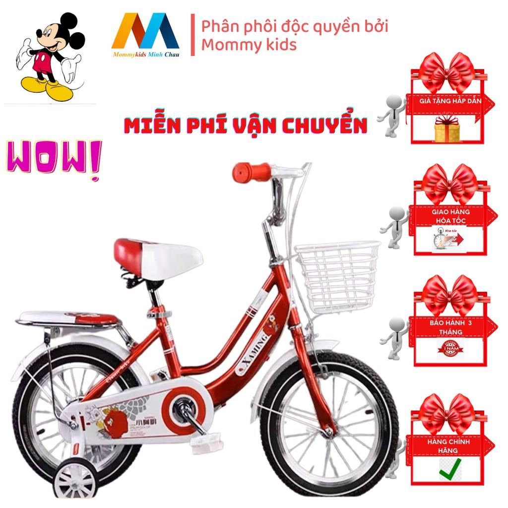 Xe đạp trẻ em Mommykids Minh Châu kiểu dáng KHUNG NỮ Xaming size 12/14/16/18/20