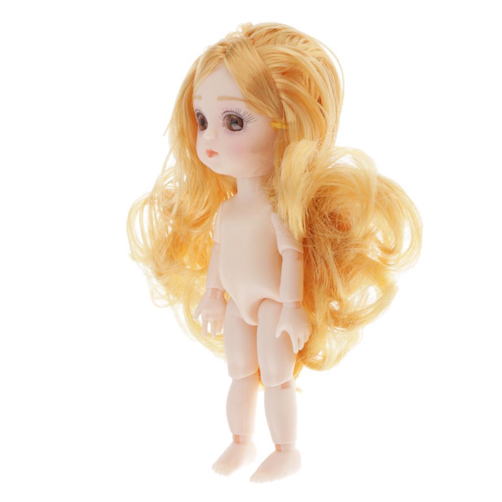 Movable  13 Joints Doll  Body Painting  DIY with Blond