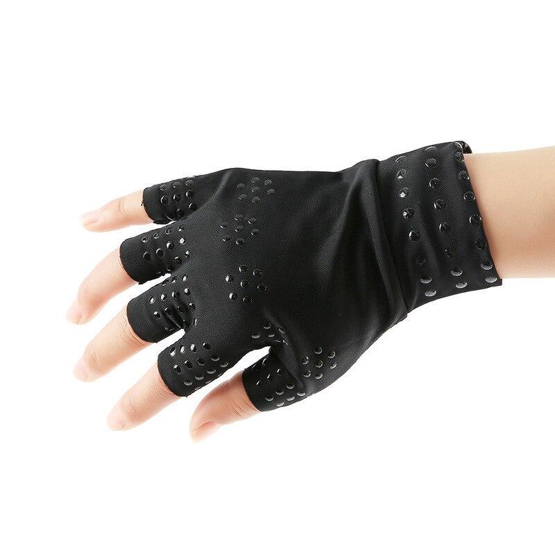 1 Pair Magnetic Therapy Fingerless Gloves Arthritis Pain Relief Heal Joints Braces Supports Health Care Tool