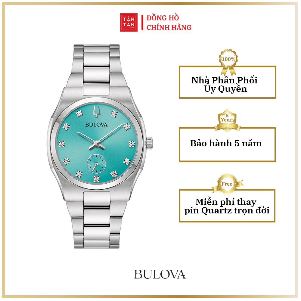 Đồng Hồ Thời Trang Nữ Bulova Surveyor Máy Pin 96P243 34mm