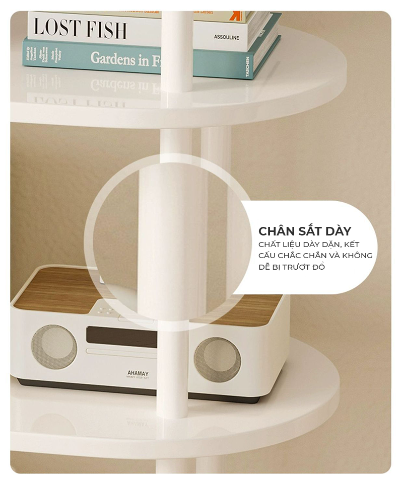 Kệ 3 tầng decor phong cách minimalism thương hiệu IGA - GM163