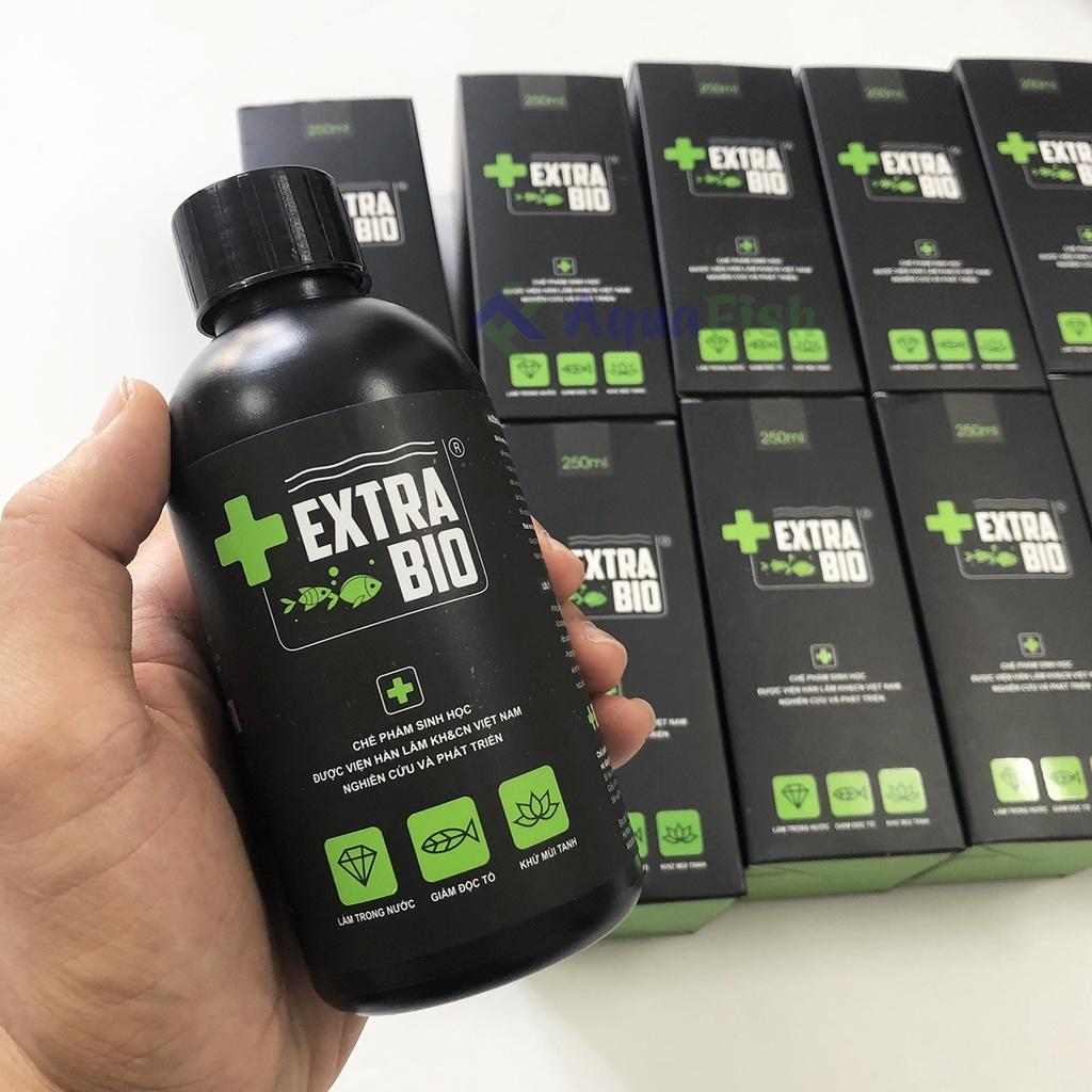 Vi sinh Extra Bio 250ml, vi sinh bể cá, hồ cá giúp làm trong nước, khử mùi tanh hôi, giảm độc tố, ngăn ngừa rêu hại
