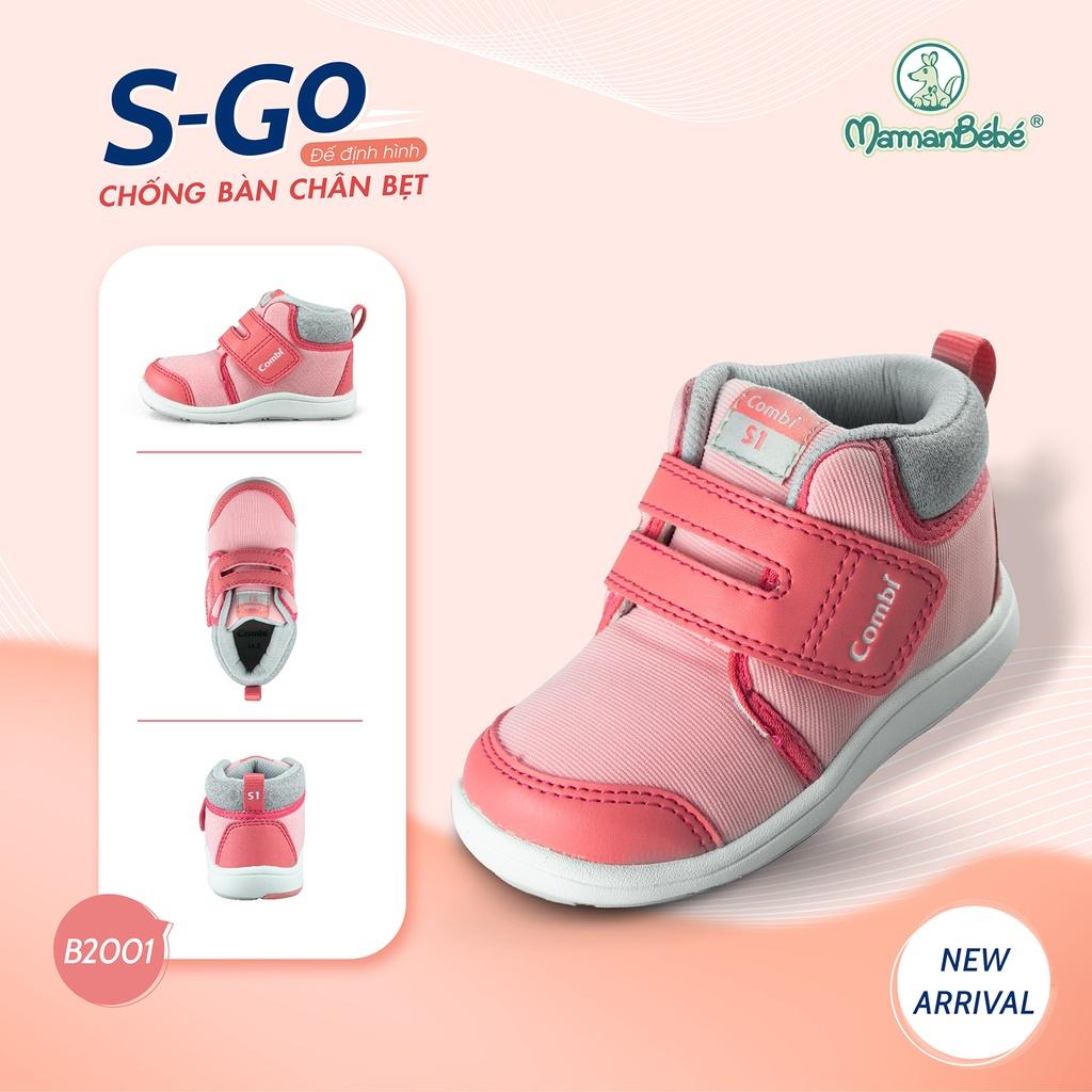 Giày cao cổ Combi S-Go đế định hình B2001 màu hồng Pinky