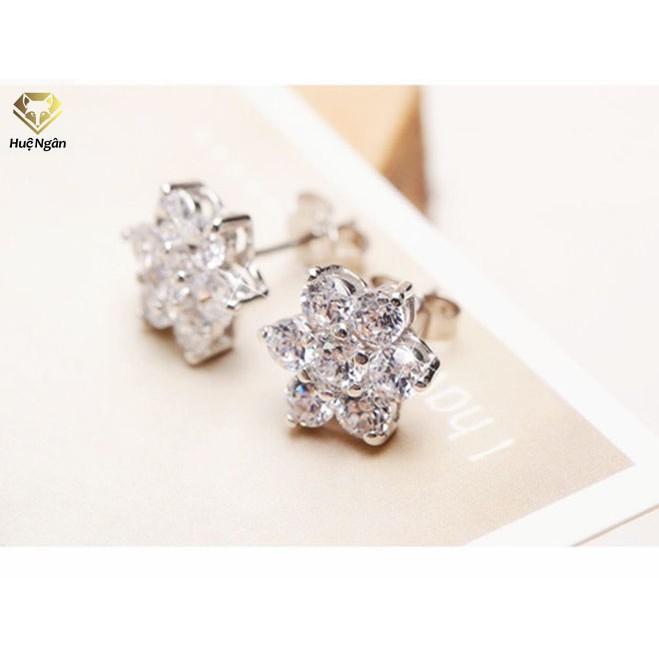 Bông tai bạc Ý 925 Huệ Ngân - Ngôi sao may mắn RYE140840