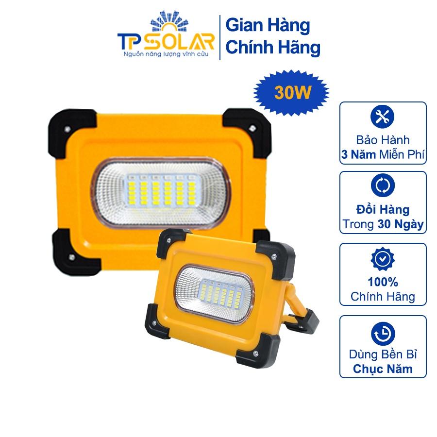 Đèn Đa Năng Cầm Tay Năng Lượng Mặt Trời TP Solar TP-X30 Công Suất 30W Sạc Pin Điện Thoại, Tiện Lợi