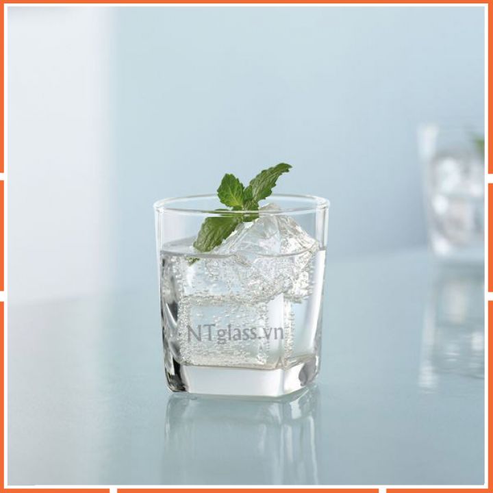 Ly thủy tinh đáy vuông lùn 195ml-B11007