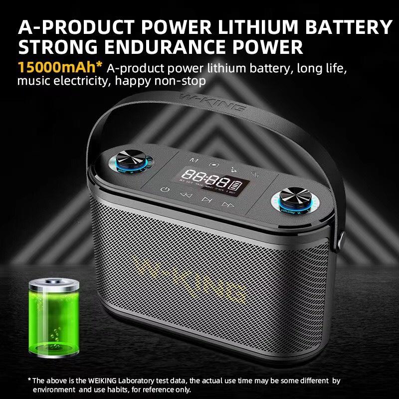 Loa Bluetooth Karaoke W-King H10S (1Micro, 80W, Pin 15000 mAh)