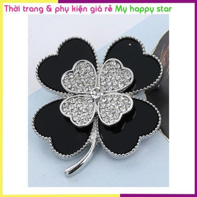Cài áo thời trang cỏ 4 lá sang trọng GC34