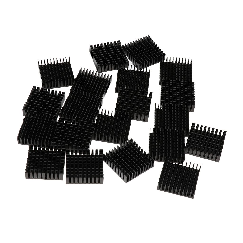 20 Pieces of Aluminum Heatsink Cooling Fin Radiator 35*10*35mm for IC Led Chip 5W-10W