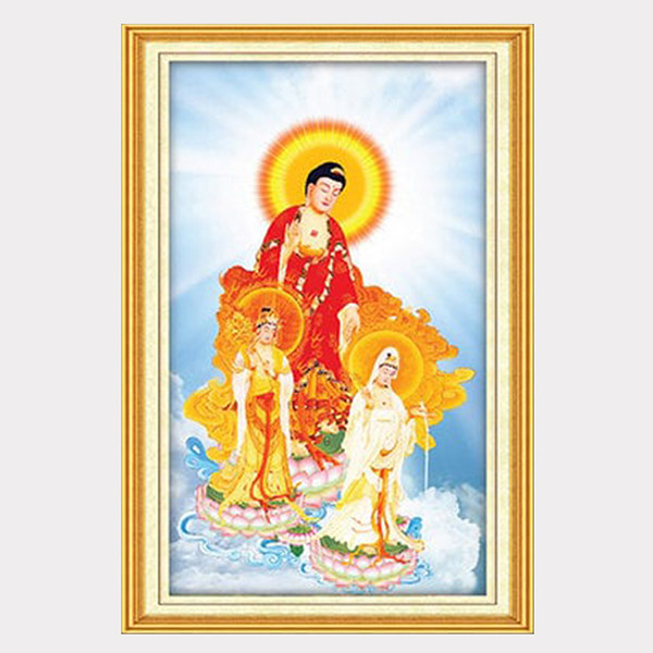 Tranh Tam Thế Phật W607