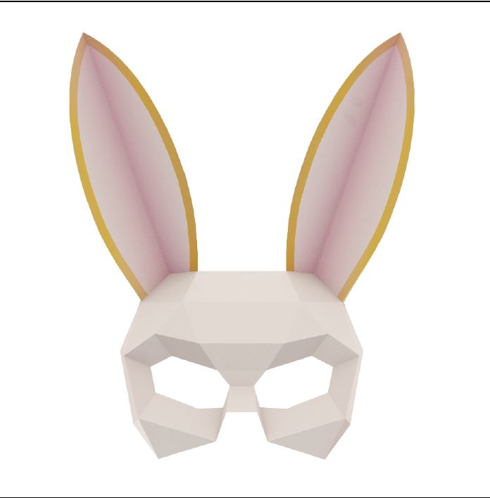 Mô hình giấy 3D Mặt nạ hoá trang Fortnite SpringBreakout