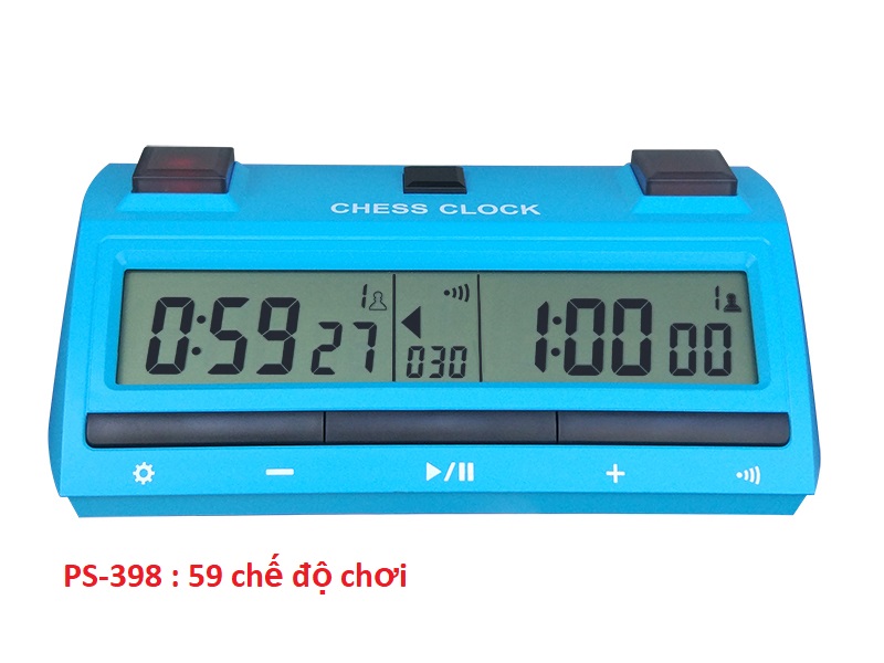 Đồng hồ thi đấu cờ PS-398 màu Xanh