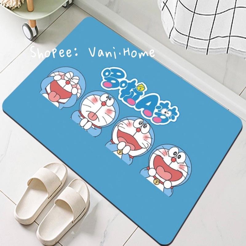 Thảm chùi chân 3D hoạ tiết hoạt hình Doraemon dễ thương- Thảm lau chân nhà tắm, phòng ngủ, phòng khách hình Doremon cute