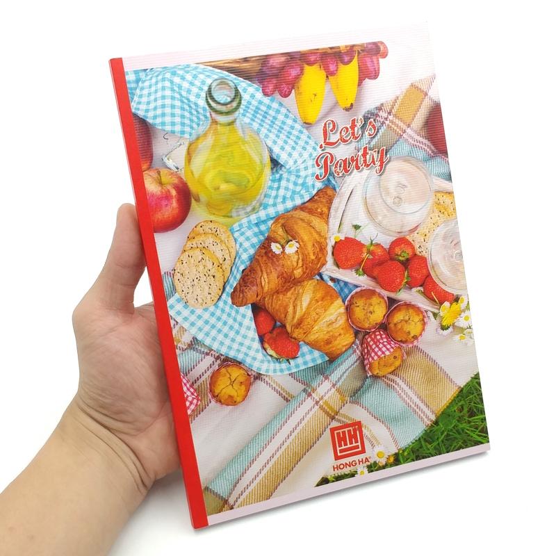 Combo 5 Vở Học Sinh Let's Party - Kẻ Ngang 120 Trang - Hồng Hà 1425 (Mẫu Màu Giao Ngẫu Nhiên)
