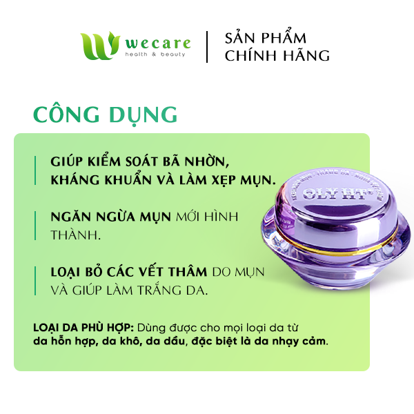 Kem Trắng Da - Ngừa Mụn - Ngừa Vết Thâm OLY HT 25g - OLY-002