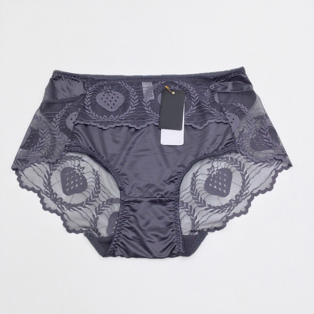 Combo 3 quần lót ren pha cotton lạnh cạp cao mềm mại,siêu nhẹ, không hằn, không lộ viền phù hợp với người từ 48kg-65kg