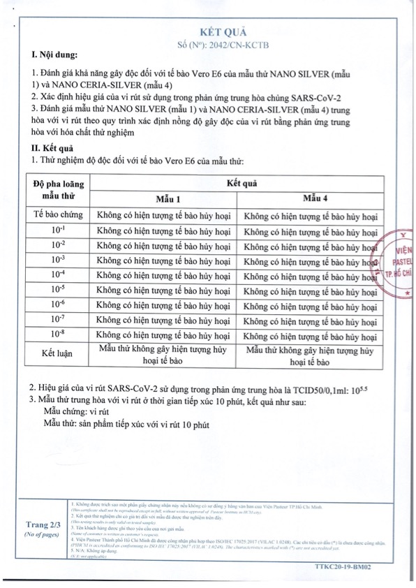 Chai xịt làm sạch virus, vi khuẩn nấm Nano Bạc hương Trà Trắng