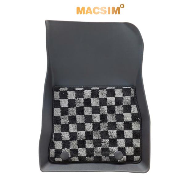 [CHÍNH HÃNG] Thảm lót sàn ô tô Mazda 2 2016- nay   Macsim – Ca rô, chuẩn phom, dễ vệ sinh (Mã 03)