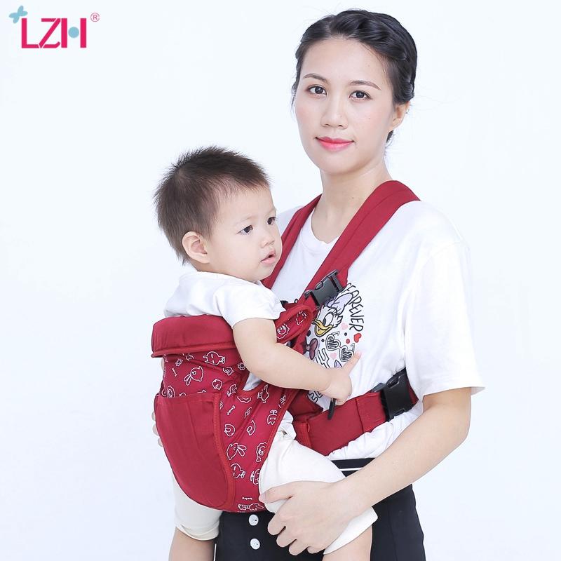 LZH 2020 Mới Công Thái Học Cho Bé Ba Lô 0-36 Tháng Kangaroo Trẻ Sơ Sinh Túi Túi Sling Hipseat Ba Lô Mềm An Toàn tàu Sân Bay