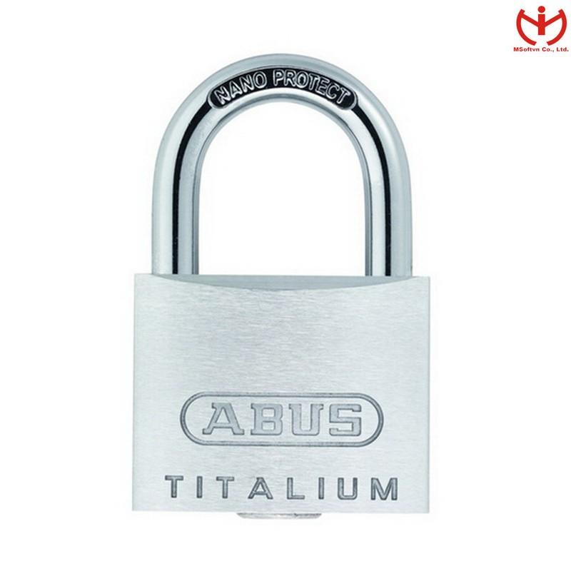 Ổ khóa ABUS 64TI/60 thân TITALIUM rộng 60mm chìa răng cưa - MSOFT