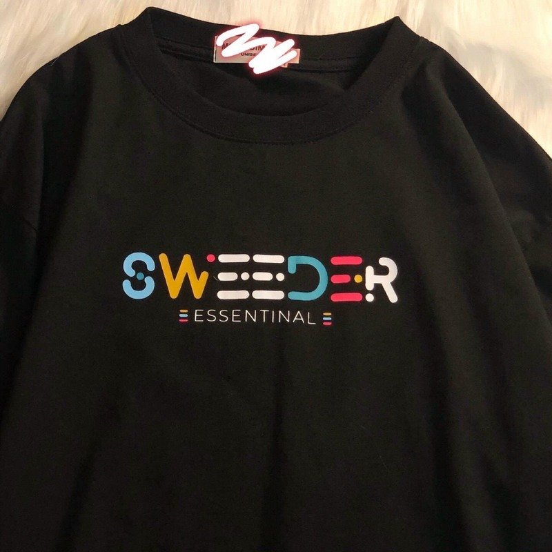 Áo Thun Tay Lỡ Sweeder Unisex Nam Nữ có Size từ 40-70kg Vải Mát Form Rộng 3 Màu
