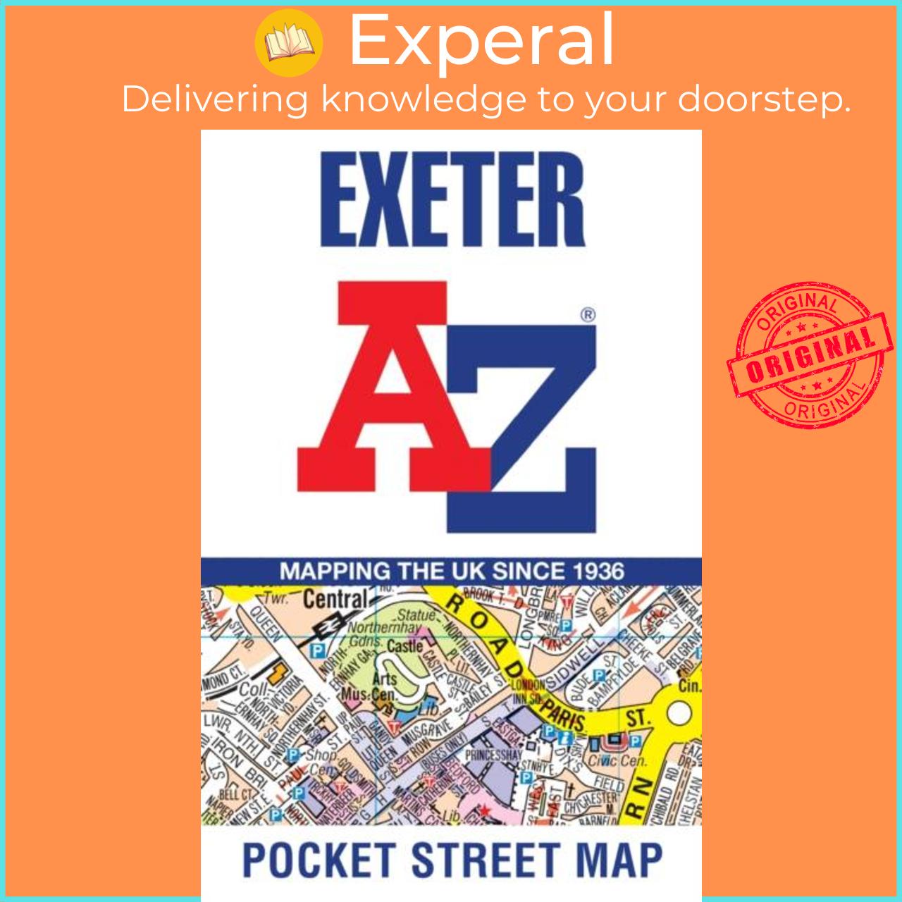 Sách - Exeter A-Z Pocket Street Map by A-Z Maps (UK edition, paperback)