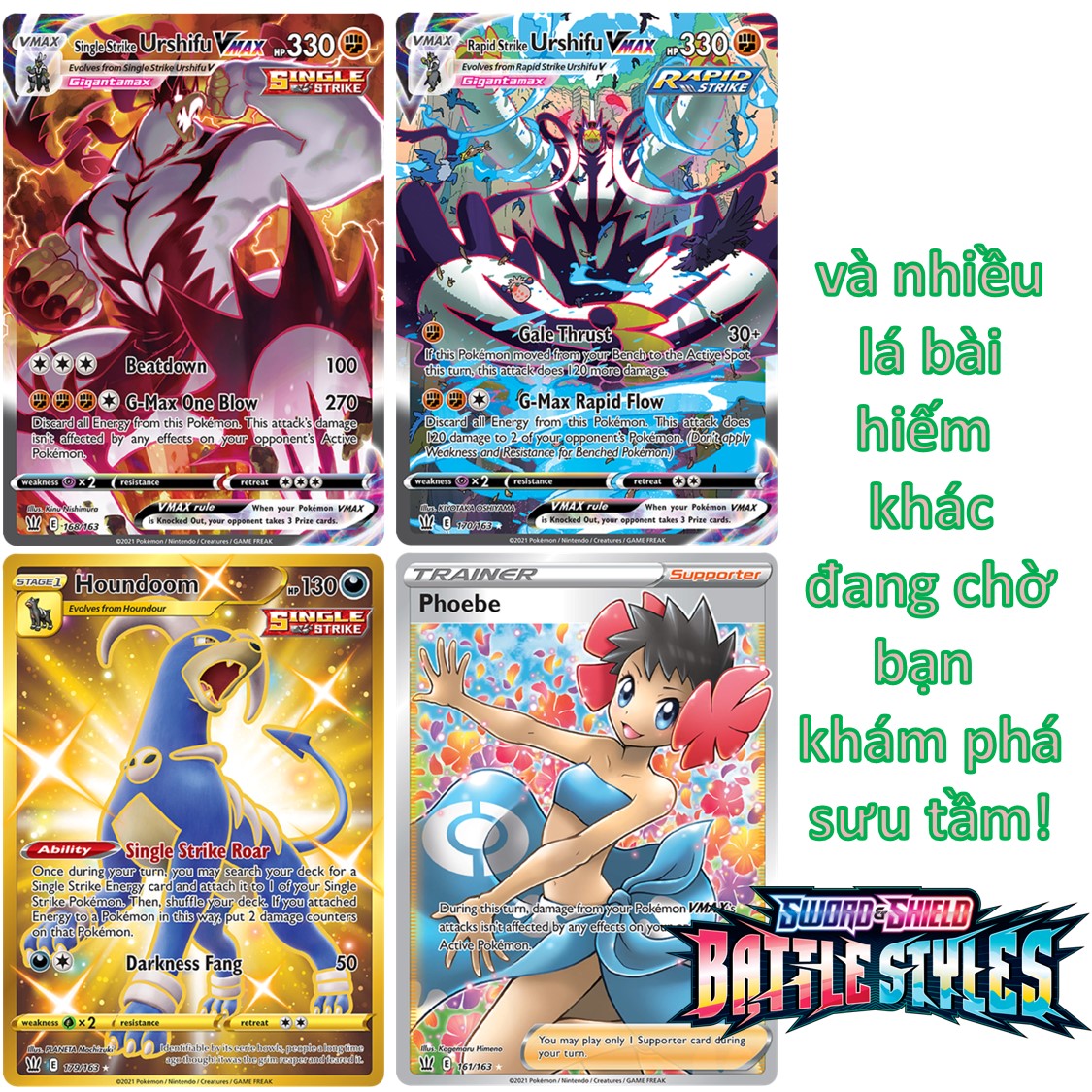 01 Pack Bài Pokemon TCG Battle Styles hot nhất (tép gói thẻ bài pokemon booster pack) - Series Sword Shield