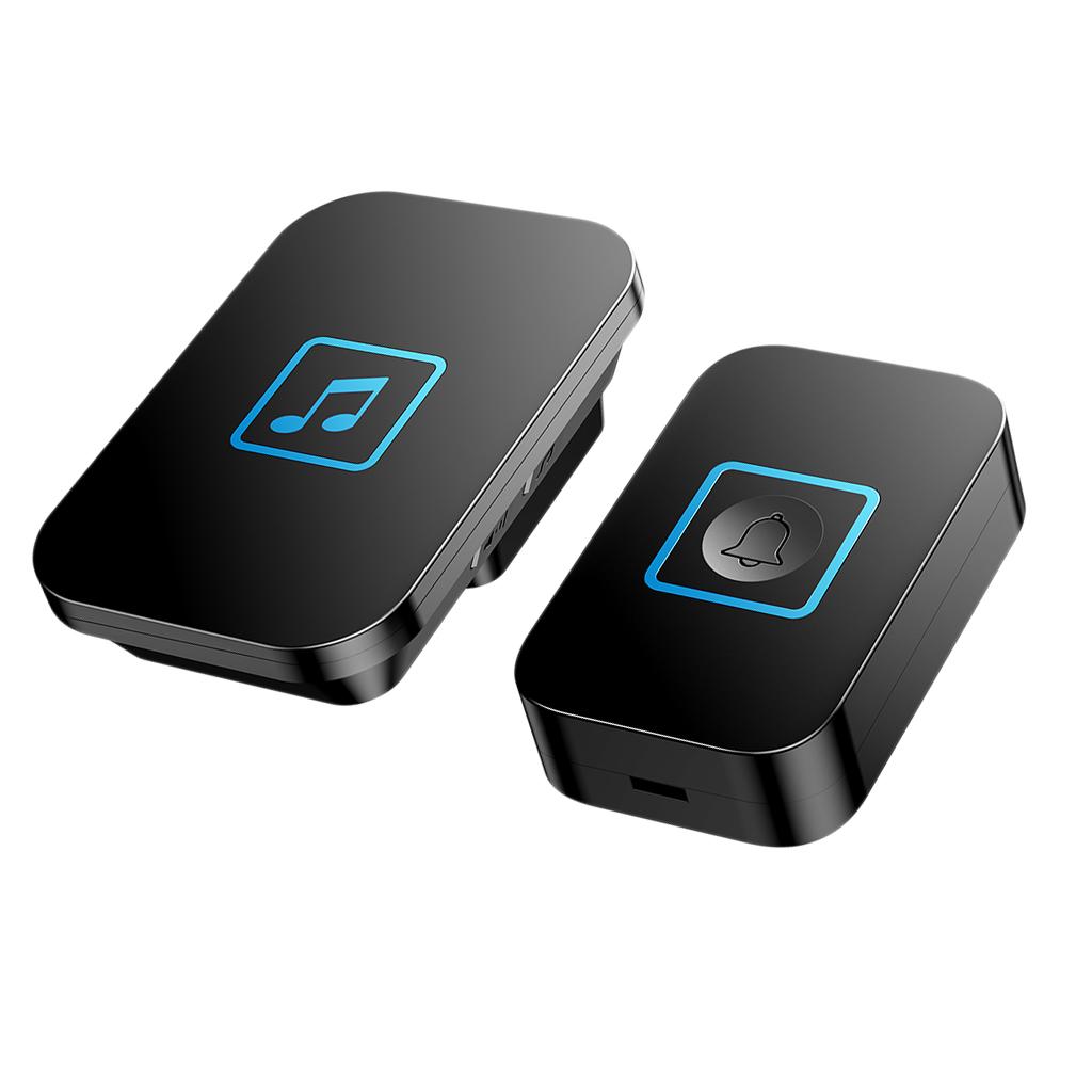 Wireless Chime Doorbell 60 Melodies 1 Transmitter+ 1 UK Plug-in Receiver