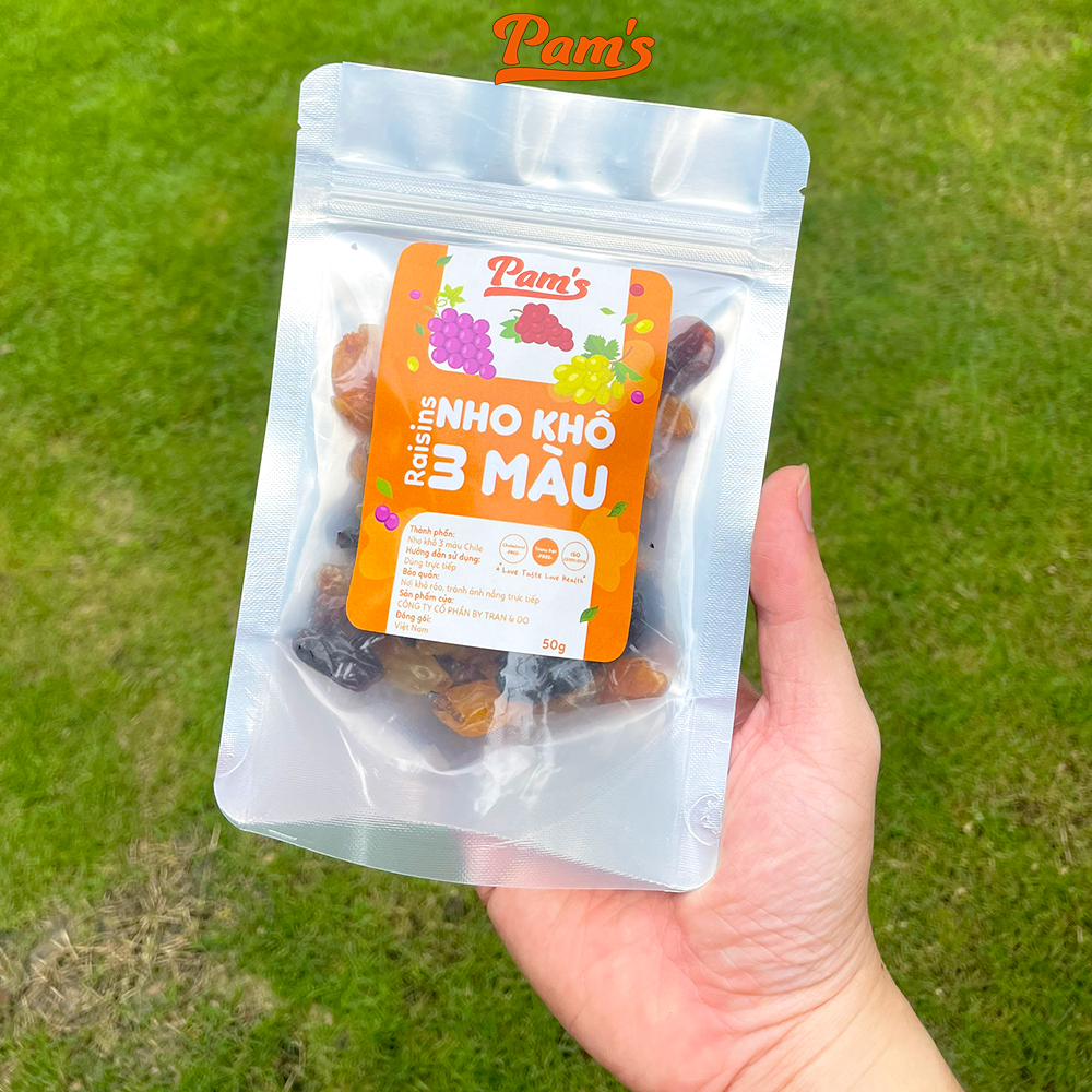 Nho Khô Sấy Mọng Không Đường Nhập Khẩu Chile Pams 50g/túi