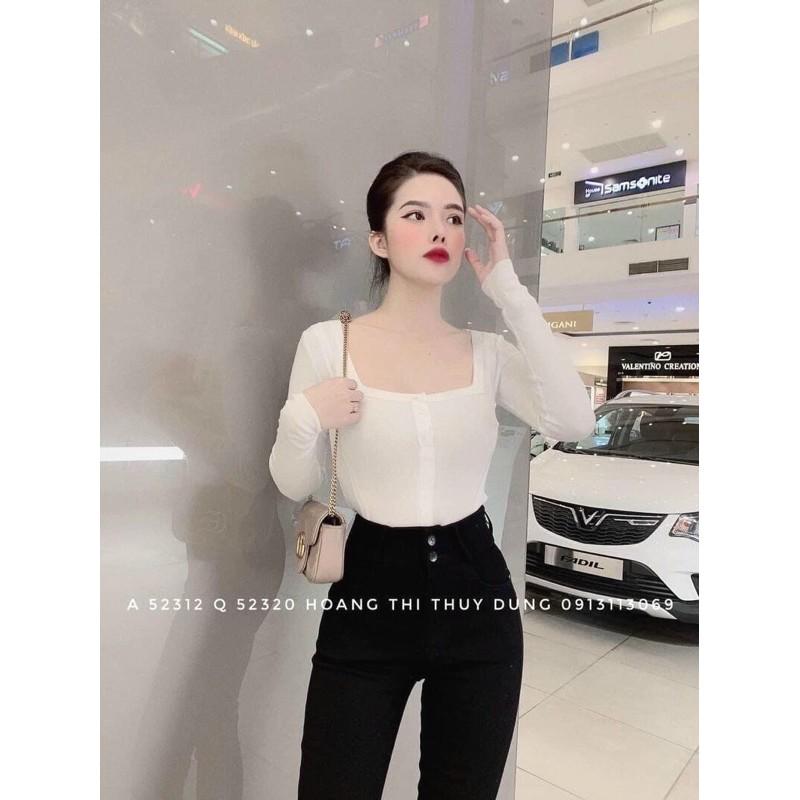 Quần Legging 2 Khuy Cạp Cao Gen Bụng Kèm Hộp