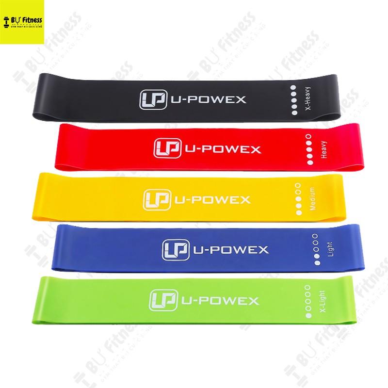 Dây mini band U-POWEX tập mông hiệu quả, dây kháng lực đàn hồi nhiều cấp độ