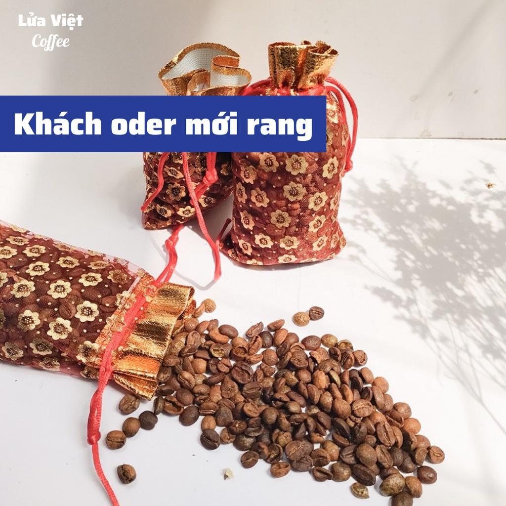 Khử mùi ô tô nhà vệ sinh Tủ Lạnh giày và tủ vải quần áo bằng túi hạt cà phê Robusta vải voan 50gr túi thơm lâu