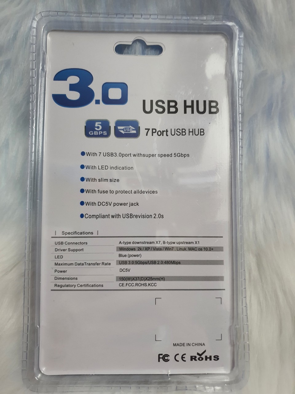 Hub chia 7 cổng USB, usb Hub tốc độ 3.0 - Hàng chính hãng