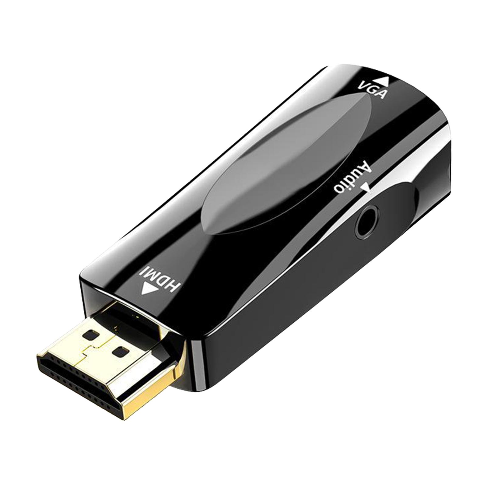 HDMI to VGA Adapter, HDMI to VGA Converter  Compatible with Computer,Desktop,Laptop,PC,Monitor,Projector,HDTV, Chromebook,Raspberry