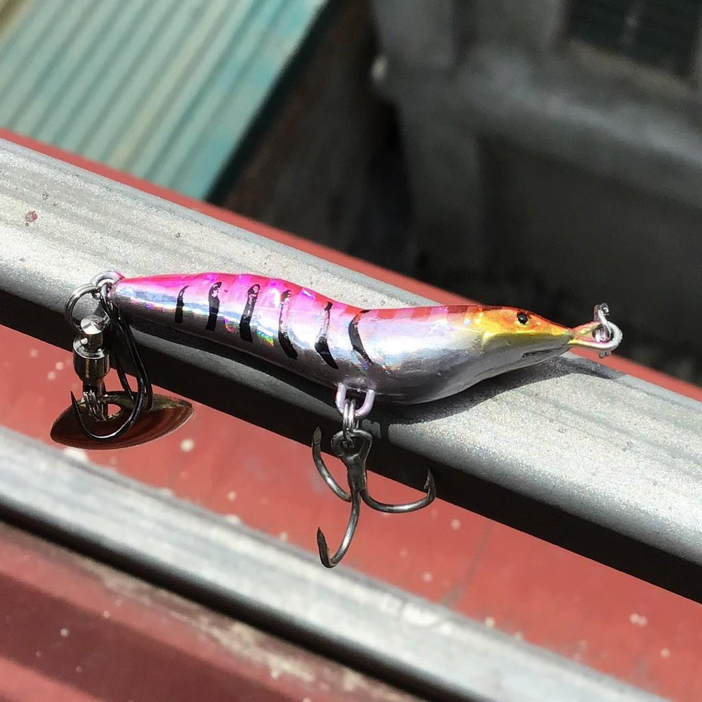 Mồi giả cá lóc có thìa và lưỡi ba tiêu