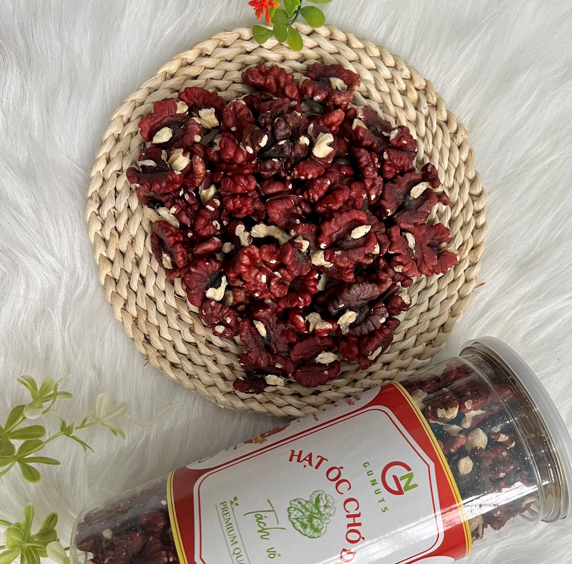 Nhân Hạt Óc Chó Đỏ Gunuts, Hạt Óc Chó Đỏ Đã Tách Vỏ, Hạt Óc Chó Mỹ 500gr Bổ Sung Vitamin Khoáng Chất Tăng Cường Sức Khỏe Cho Cả Gia Đình