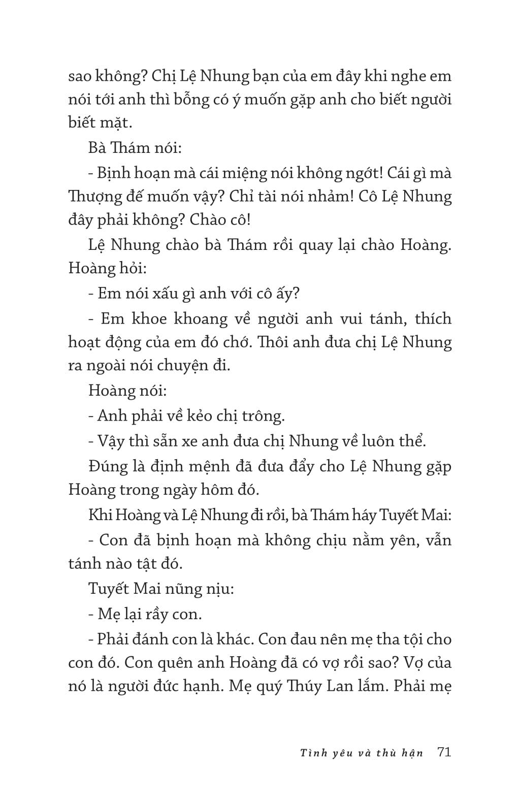 Tình Yêu Và Thù Hận