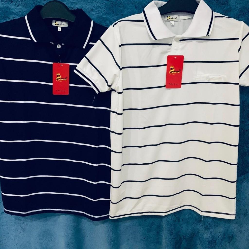 Áo thun nam Áo Polo nam cá tính BM02 phối logo phong cách Hàn Quốc