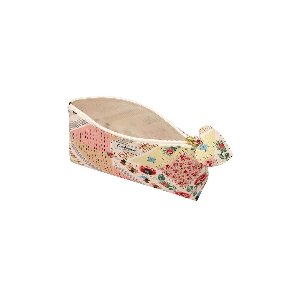 Cath Kidston - Túi đựng mỹ phẩm/Organic Cotton Zip Make Up Bag - Patchwork - Cream/Pink -1049640