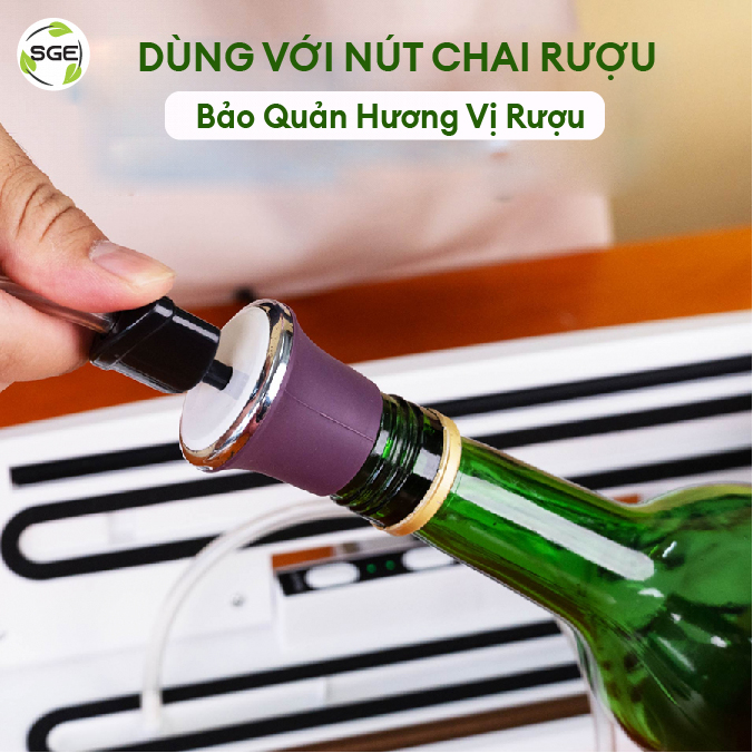 Máy Hút Chân Không Đa Năng Vacuum Sealer VC77-G2. Máy Còn Có Chức Năng Ủ Rượu Và Ướp Thịt Nhanh Chóng, Rất Thích Hợp Cho Người Nội Trợ. Hàng Chính Hãng SGE Thái Lan