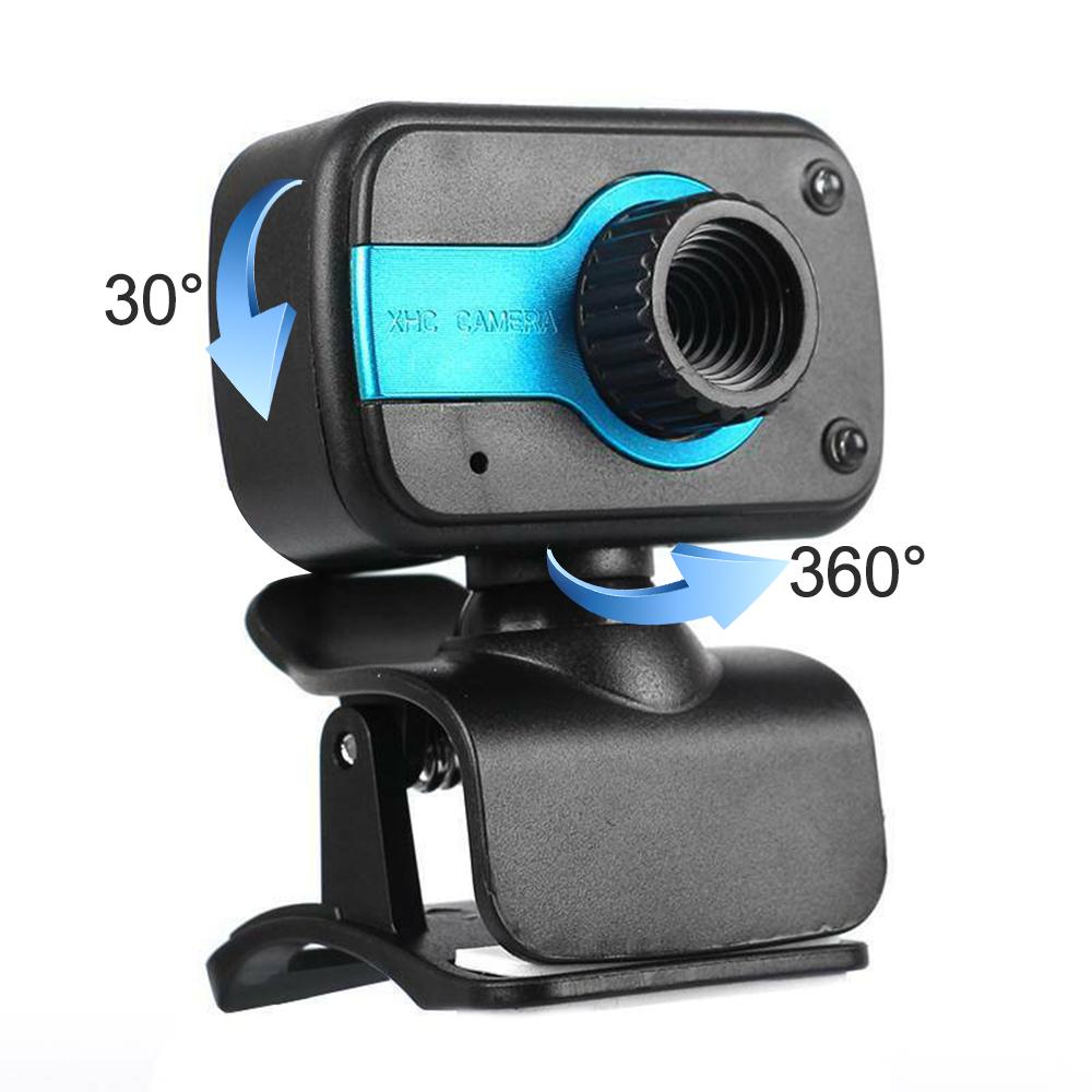 USB 2.0 Digital Web Camera Clip-on with Microphone for Laptop Desktop Video Calling
