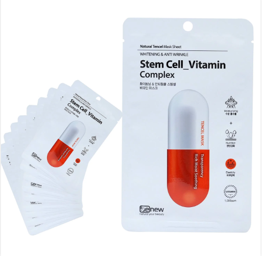 Hộp 10 miếng Mặt nạ Tế Bào Gốc Cao cấp BENEW - Stem Cell Vitamin Complex Hàn Quốc chính hãng