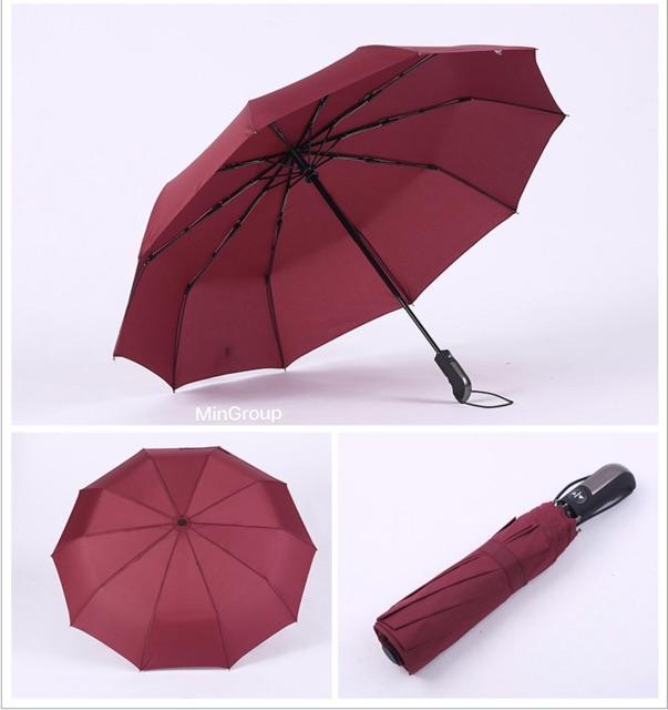 Ô Dù 10 Nan Size Lớn Đóng Mở Tự Động Bằng Nút Bấm Chống Tia UV - Dù Bấm Vải Dù Cao Cấp Hàng Xuất Nhật